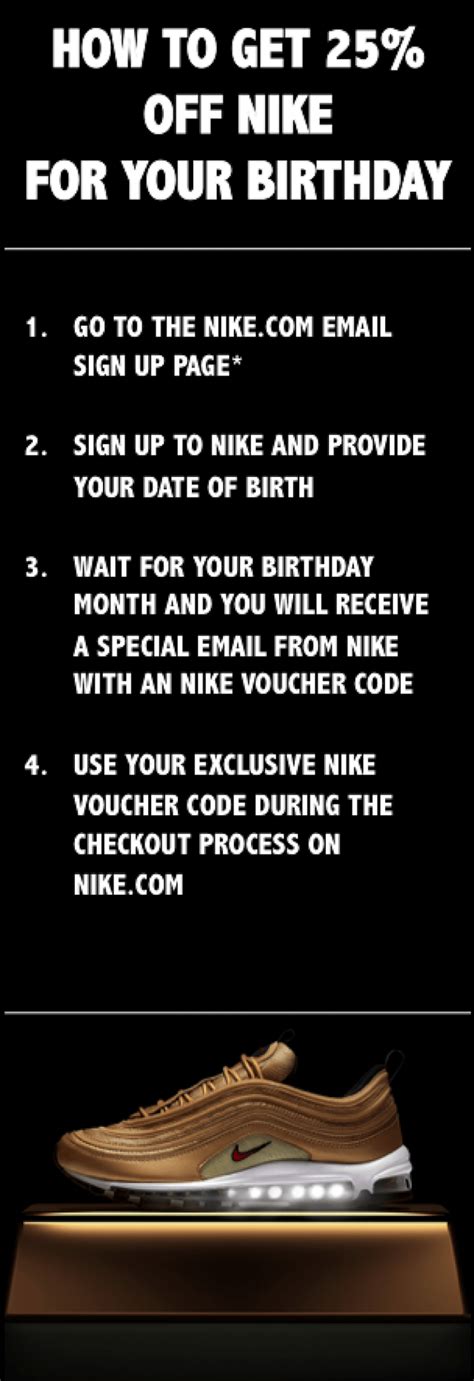 Nike birthday discount code